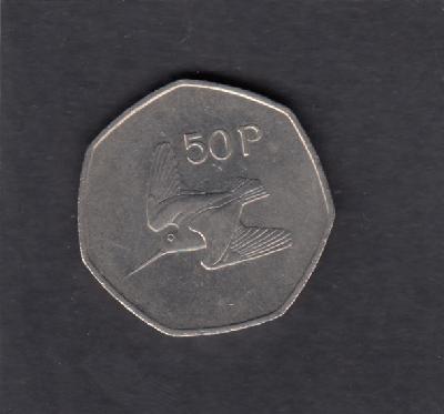 Beschrijving: 50 Pence BIRD   